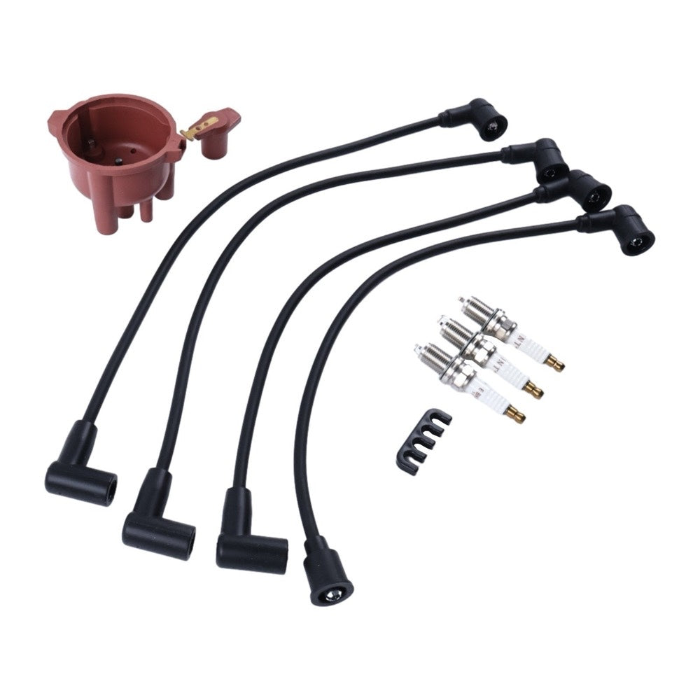 Rotor Distributor Cap Wires Kit 12581-68650 12691-67540 compatible with Kubota Engine WG750 WG600