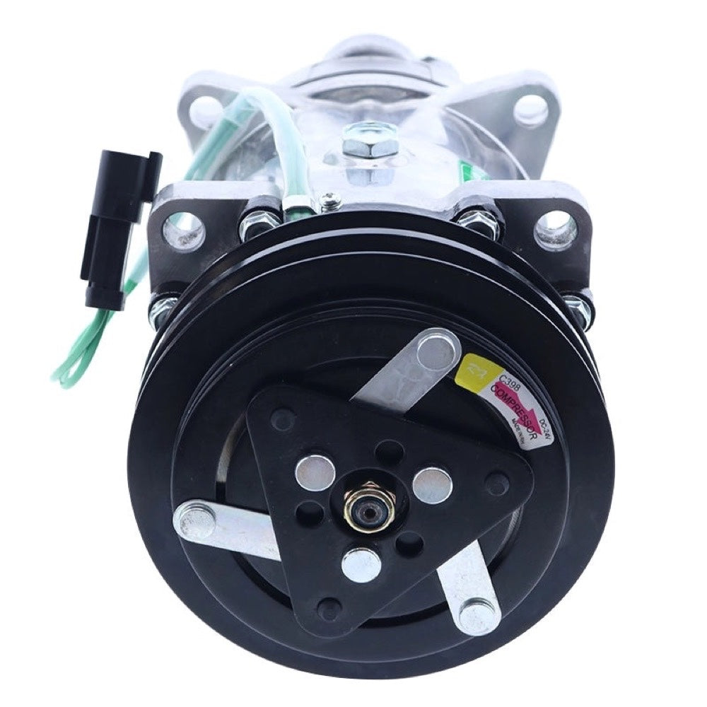 Sanden SD7H15 Air Conditioning Compressor VOE111044194 compatible with Volvo Wheel Loader L90E L90D L70E L70D L60E L50E