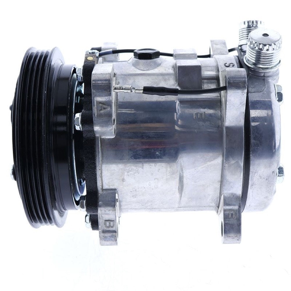 SD5H11 A/C Compressor 6372 84321961 47741862 suitable for CASE Loader TR340 TV380 SV250 SV280 SV300 TR270 SV340 TR310 TR320 SR200 SR210 SR220 SR240 SR250 SR270