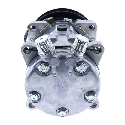 SD5H11 A/C Compressor 6372 84321961 47741862 suitable for CASE Loader TR340 TV380 SV250 SV280 SV300 TR270 SV340 TR310 TR320 SR200 SR210 SR220 SR240 SR250 SR270