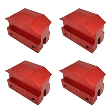 Set of 4 Jack Lifting Pad Anodized Aluminum JACKPAD08-RD-4 compatible with 6th Generation Chevrolet Camaro 16-18