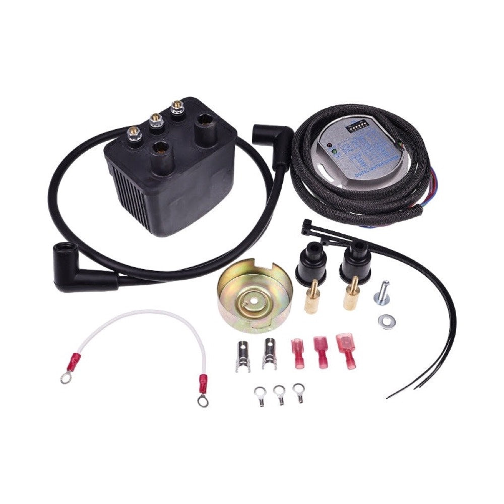 Single Fire Programmable Ignition Kit 53-660 compatible with Harley-Davidson Engine Shovelhead Evolution Big Twin & XL 70-99
