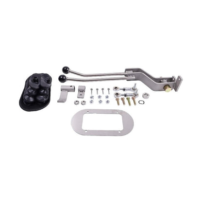 Stainless Twin-Stick Shifter With Boot NP205GM8 compatible with GM NP205 8-Bolt Transfer Case