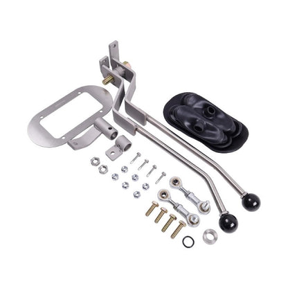 Stainless Twin-Stick Shifter With Boot NP205GM8 compatible with GM NP205 8-Bolt Transfer Case