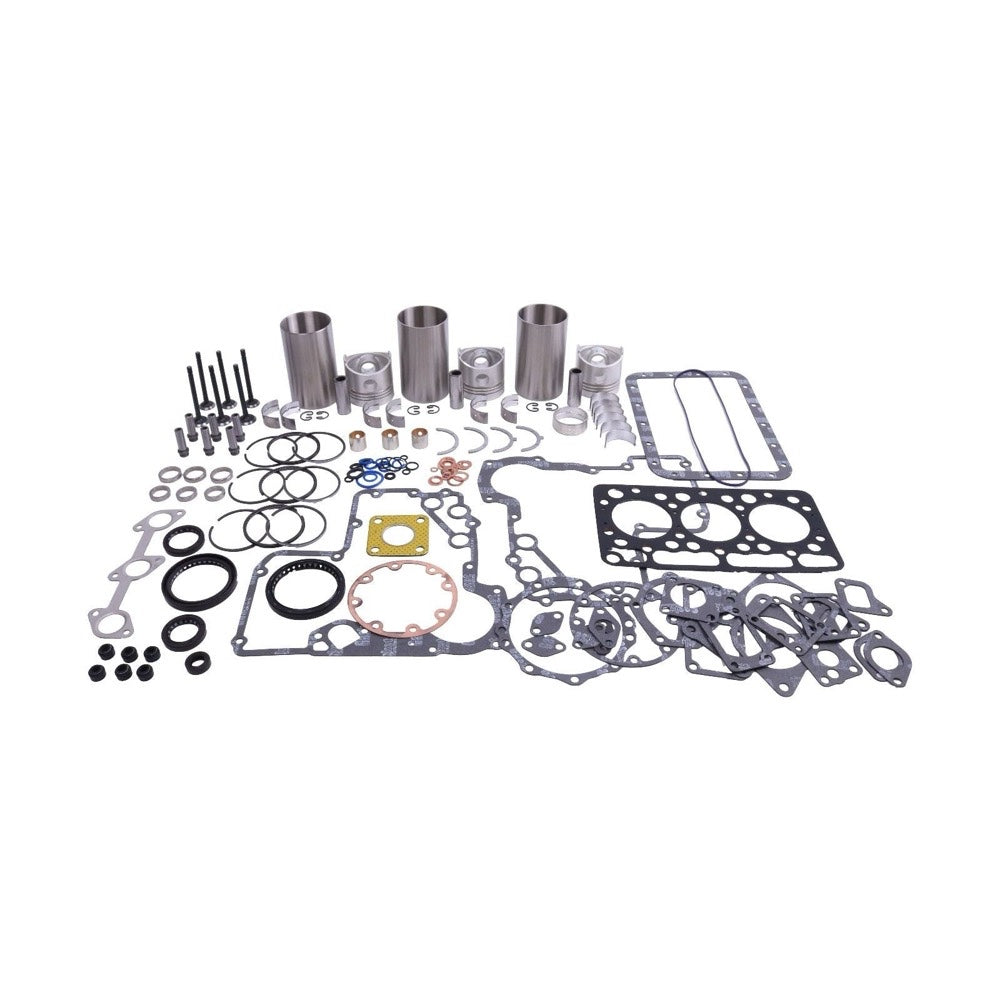 Standard Overhaul Rebuild Kit compatible with Kubota Engine D750 D750B D750-B Tractor B1200 B7100 B5100D-P B5200D B5200E B1702DT