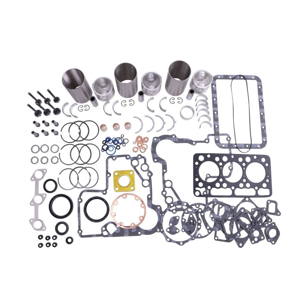 Standard Overhaul Rebuild Kit compatible with Kubota Engine D750 D750B D750-B Tractor B1200 B7100 B5100D-P B5200D B5200E B1702DT