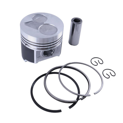 Standard Piston With Ring 1G868-21110 compatible with Kubota Engine V2403 IDI Tractor L3830D BX2670 M7060D Loader R520S1T3 Excavator KX018-4