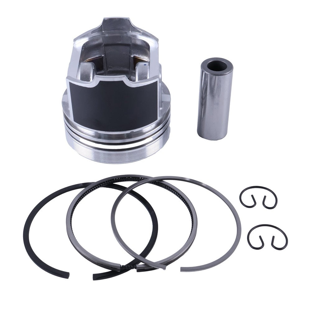 Standard Piston With Ring 1G868-21110 compatible with Kubota Engine V2403 IDI Tractor L3830D BX2670 M7060D Loader R520S1T3 Excavator KX018-4