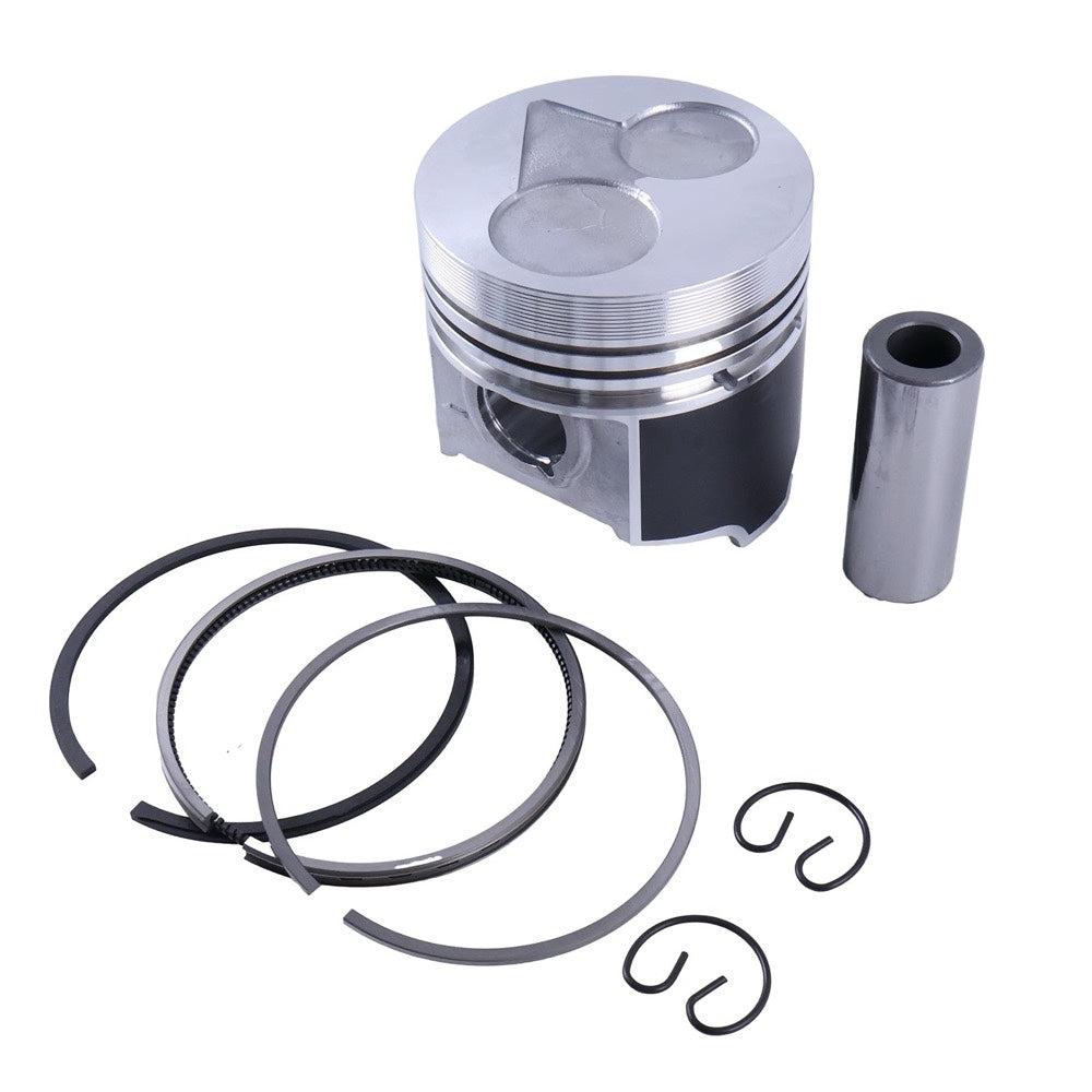 Standard Piston With Ring 1G868-21110 compatible with Kubota Engine V2403 IDI Tractor L3830D BX2670 M7060D Loader R520S1T3 Excavator KX018-4
