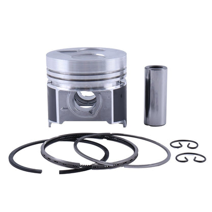 Standard Piston With Ring 1G868-21110 compatible with Kubota Engine V2403 IDI Tractor L3830D BX2670 M7060D Loader R520S1T3 Excavator KX018-4