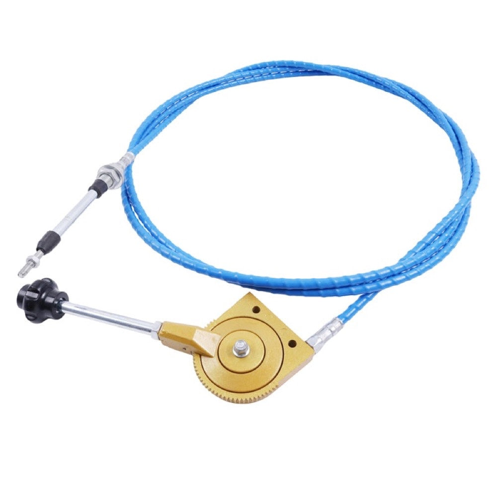 Throttle Cable With Control Handle compatible with Kobelco CASE Sumitomo Volvo Komatsu JCB Caterpillar CAT Hitachi John Deere