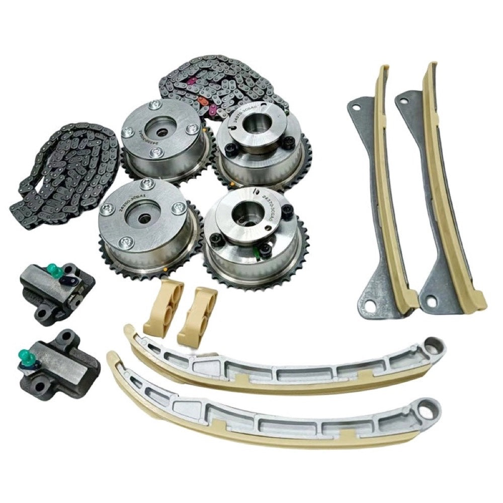 Timing Chain Kit 24350-3CGA1 compatible with Kia Sedona Sorento Hyundai Azera Santa Fe Palisade 3.3L 3.8L