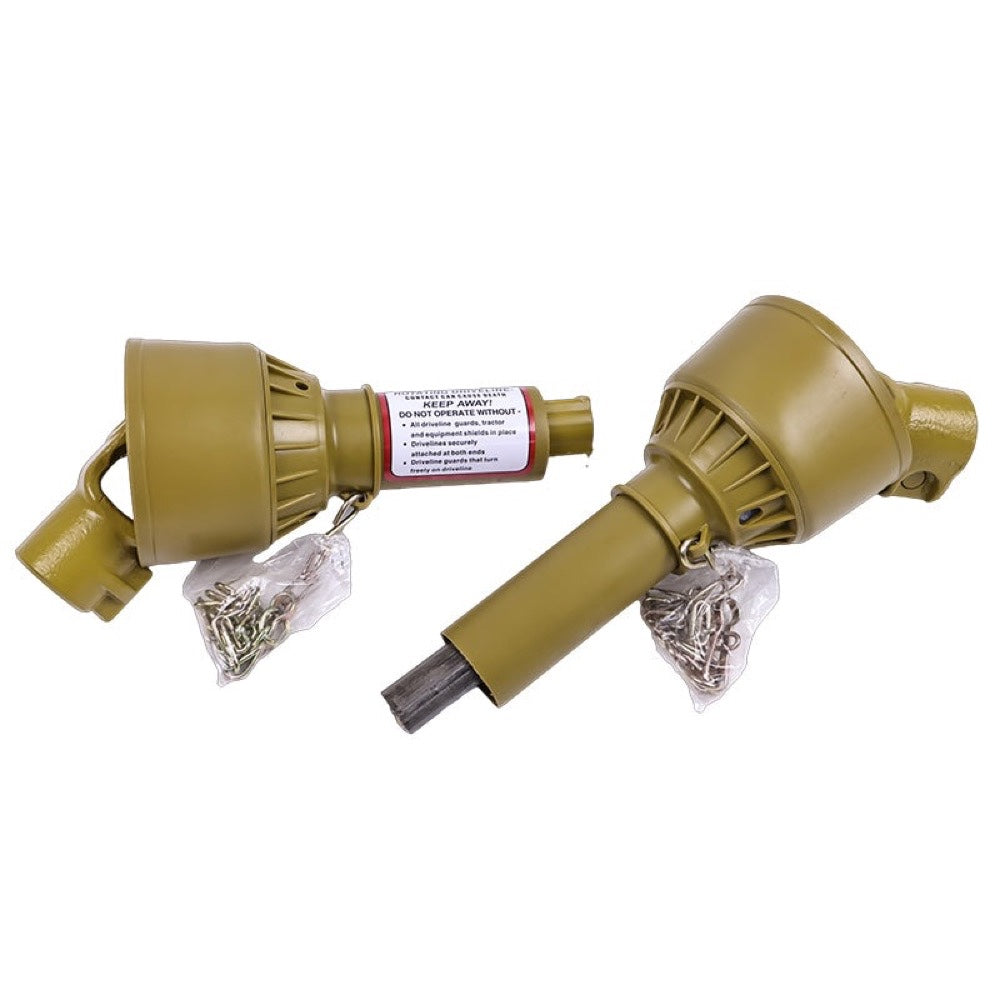 Tractor PTO Shaft Driveshaft compatible with 1-3/8" x 6 Spline Both Ends 19.7"-23.6" Length Series 1