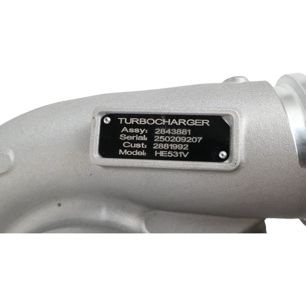 Turbo HE531V Turbocharger 2843881 for use with Cummins Engine ISM