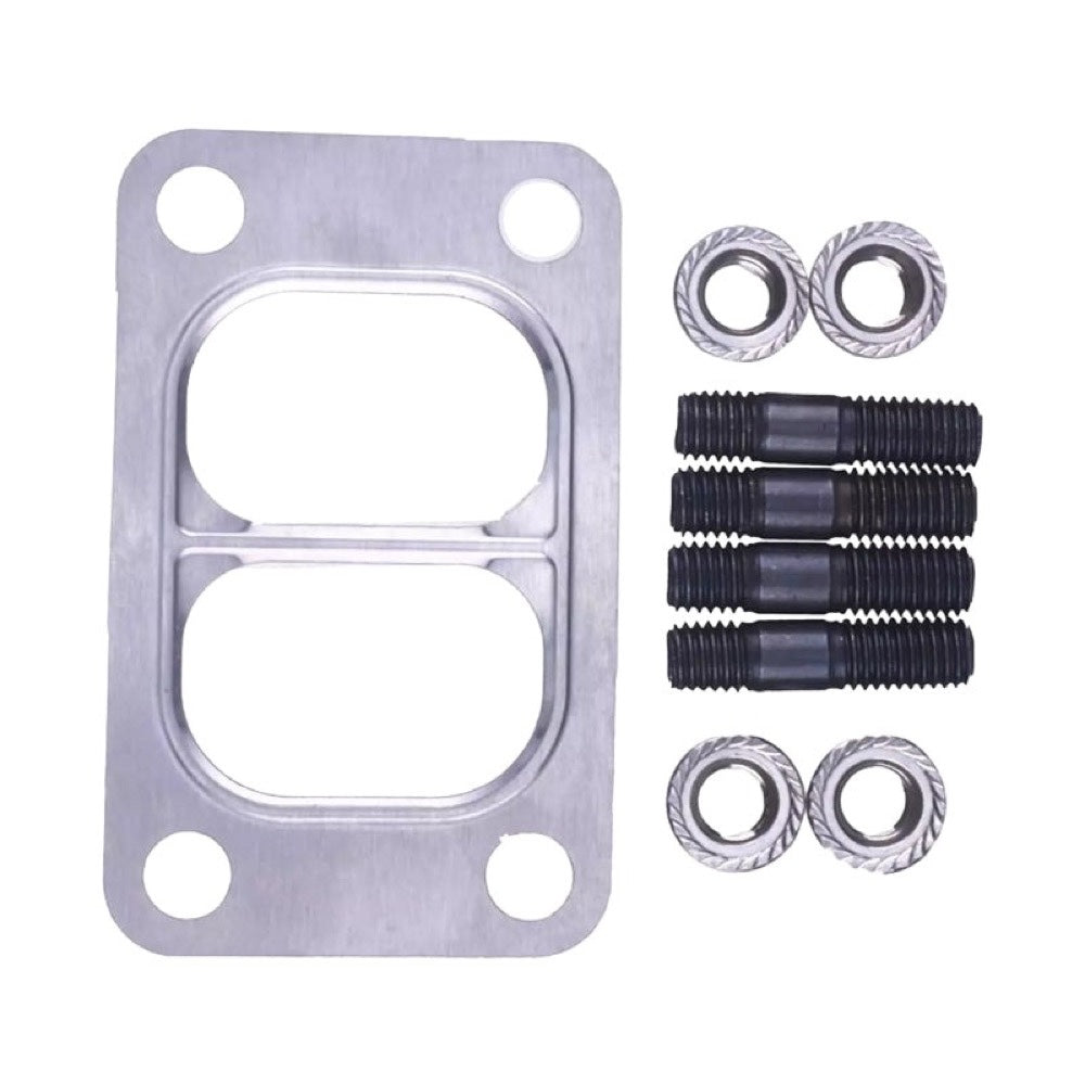 Turbo Mounting Studs Nuts With Gasket 3818823 3818824 3901356 for use with Cummins Engine 4B3.9 6B5.9 6C8.3 B3.3 B4.5 B5.9 B6.7 ISB5.9 ISC ISF2.8 ISL8.9 Dodge 89-07 5.9L