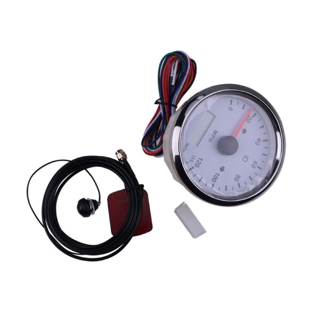 Universal GPS Speedometer 125MPH Odometer Adjustable fits Boat Car Truck Motorcycle 3 3/8 12V 24V with Backlight