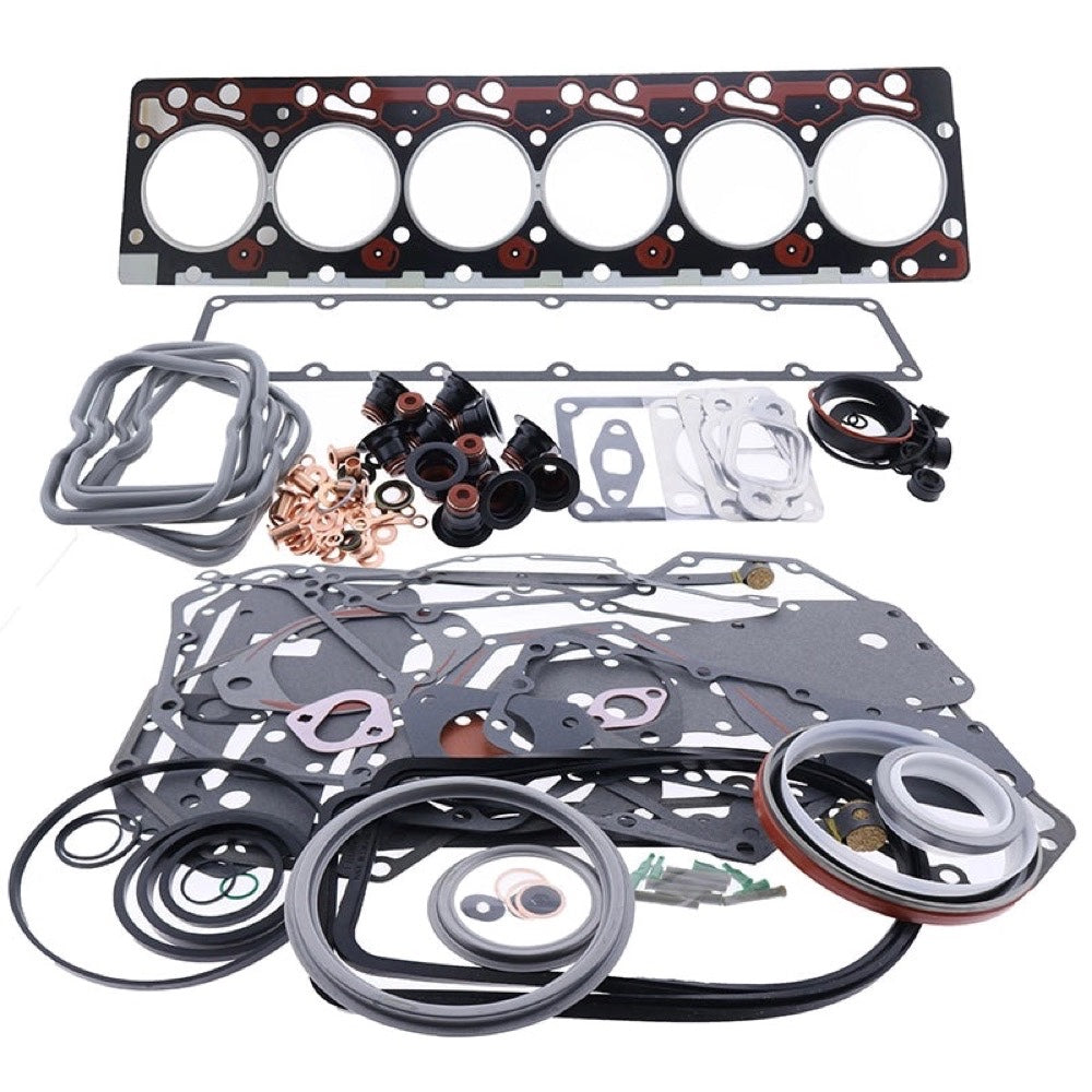 Upper & Lower Gasket Set Kit 3804897 3802376 compatible with Cummins Engine 6B 6BT 6BTA 6C 6CT 6CTA