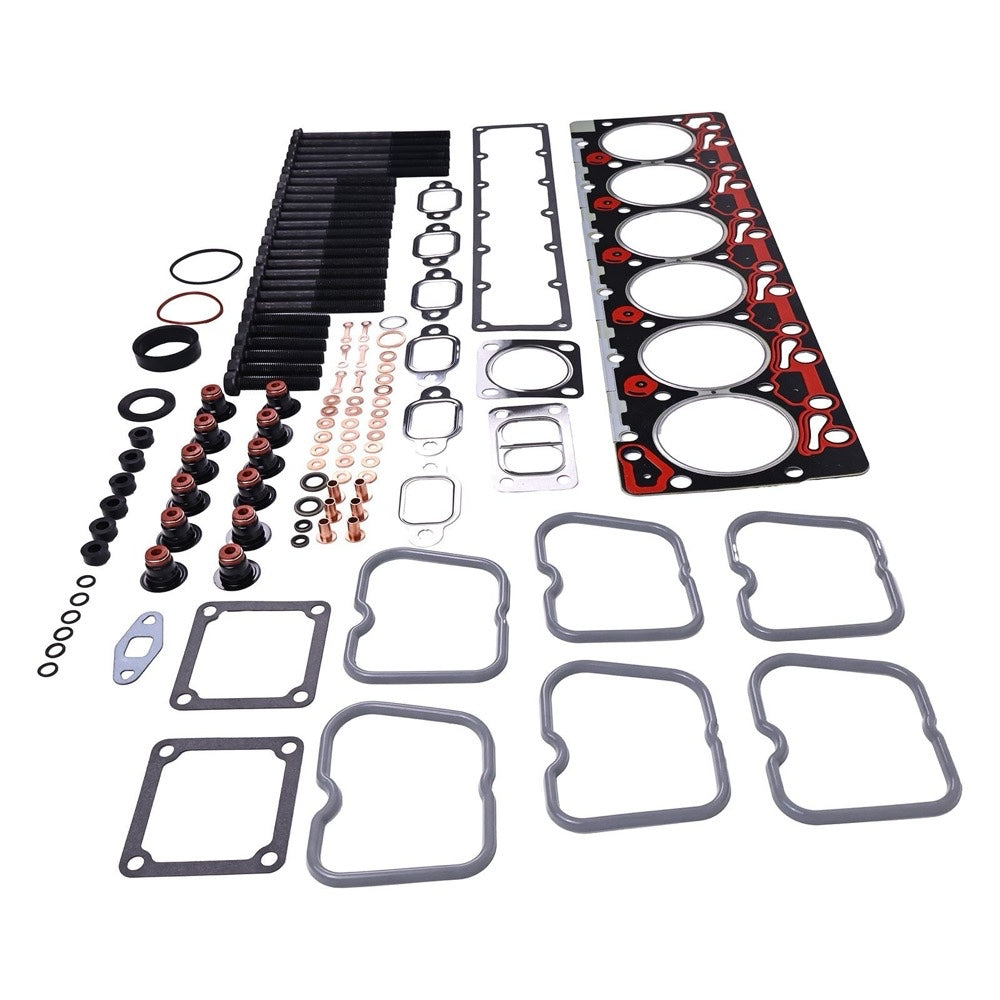 Upper Gasket Kit & Cylinder Head Bolt 3283335 3920779 3920780 3920781 fits Dodge Ram 5.9L 1989-1998 Cummins Engine 6B 6BT