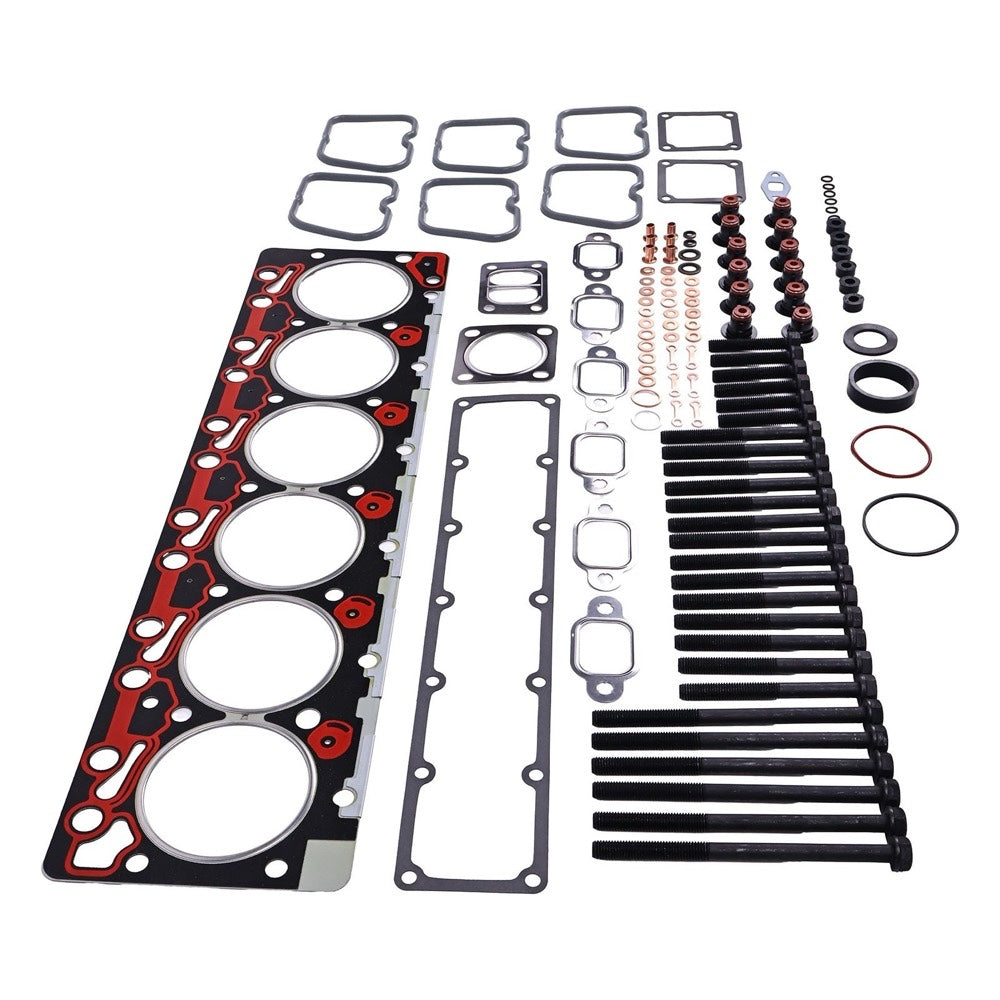 Upper Gasket Kit & Cylinder Head Bolt 3283335 3920779 3920780 3920781 fits Dodge Ram 5.9L 1989-1998 Cummins Engine 6B 6BT