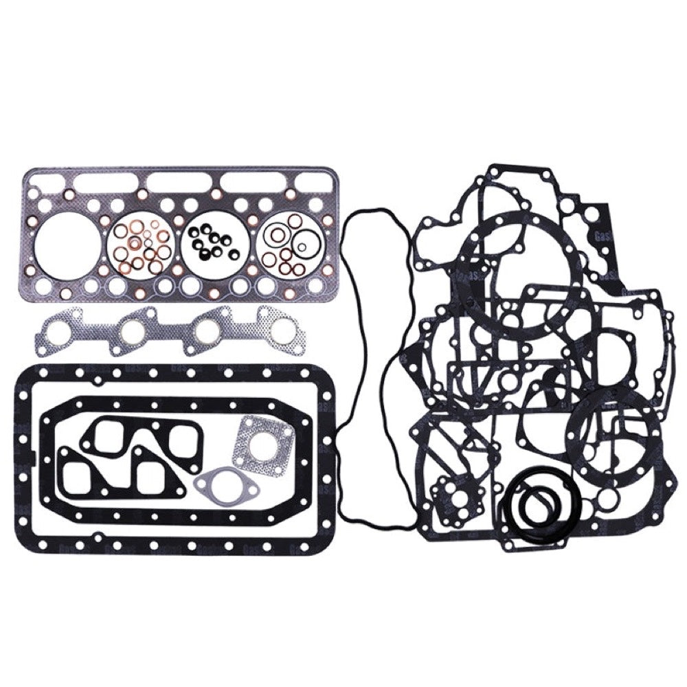 V1902 V1902B Engine Complete Cylinder Head & Gasket Kit compatible with Kubota KX151 K101 Excavator L3350 Tractor R400 Wheel Loader With Water Holes